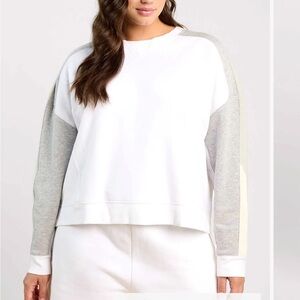 nuuds Classic White and Gray Hoodie